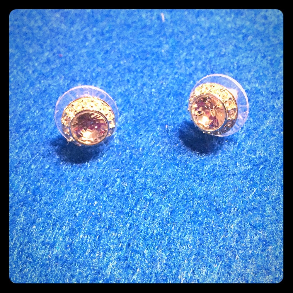 EUC Swarovski Pave Crystal Studs